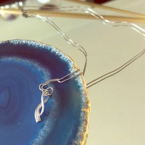 Kay Jewelers Infinity Loop Necklace STERLINGSILVER